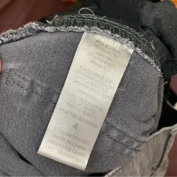 Democracy Ab Technology Gray Skinny Jeans Size 4 - Picture 5 of 7